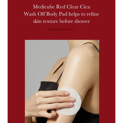 MEDICUBE Red Clear Cica Wash Off Body Pad 50 pads - KLO