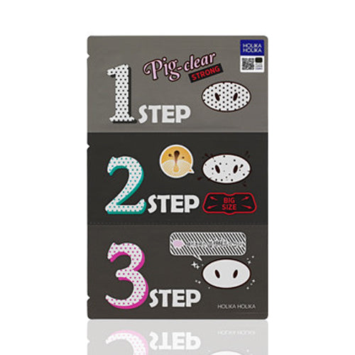 [HOLIKA HOLIKA] Pig Clear Black Head 3-Step Kit Strong 3ea - Dodoskin