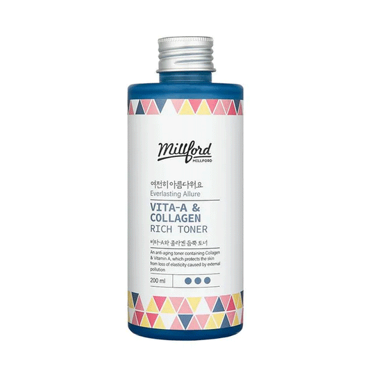 Millford Vita A & Collagen Rich Toner 200ml - DODOSKIN