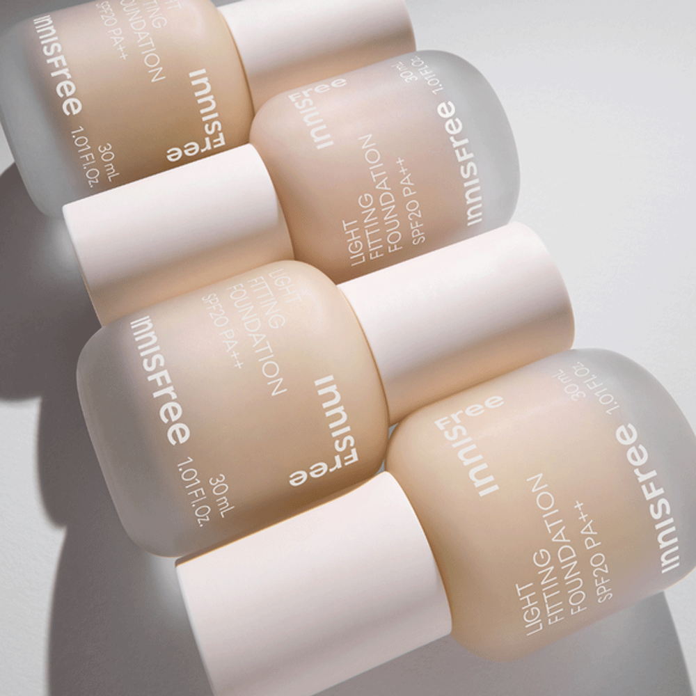 Innisfree Light Fitting Foundation SPF20 PA++ 30ml - 4 Colors - KLO