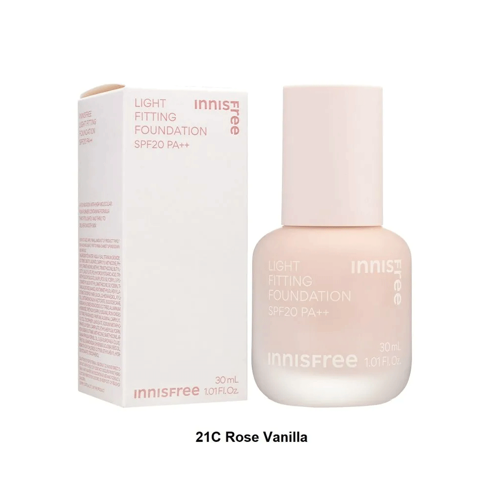 Innisfree Light Fitting Foundation SPF20 PA++ 30ml - 4 Colors - KLO