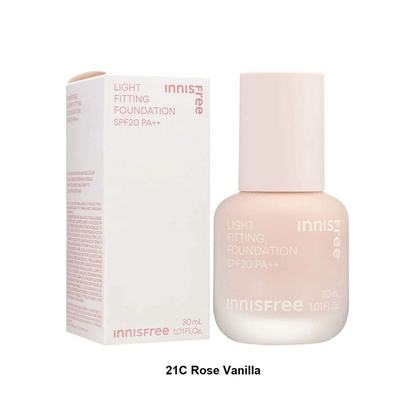 Innisfree Light Fitting Foundation SPF20 PA++ 30ml - 4 Colors - KLO