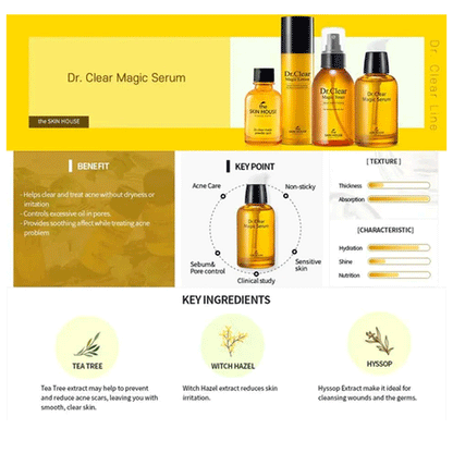 the SKIN HOUSE Dr. Clear Magic Serum 50ml - KLO