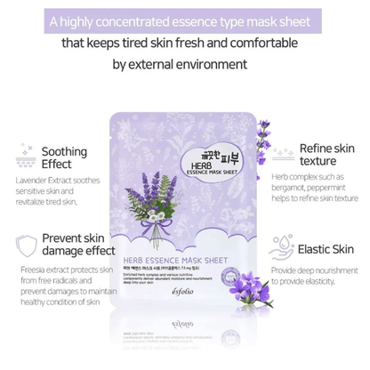esfolio Herb Essence Mask Sheet 25ml *10ea - DODOSKIN