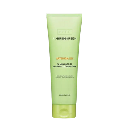 (Matthew) BRING GREEN Artemisia Cera Calming Moisture pH Balance cleansing Foam 250mL - DODOSKIN