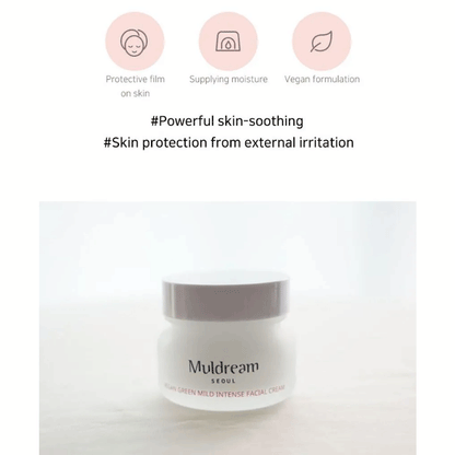 (NEWA) Muldream Vegan Green Mild Intense Facial Cream 60ml - DODOSKIN