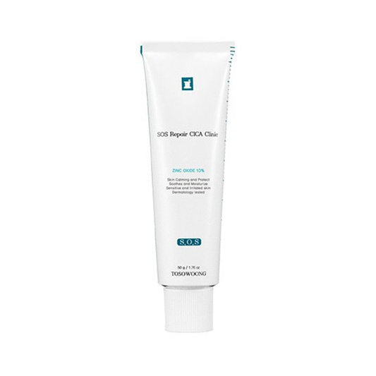 TOSOWOONG SOS Repair Cica Clinic Zinc Oxide 10% Cream 50g - DODOSKIN