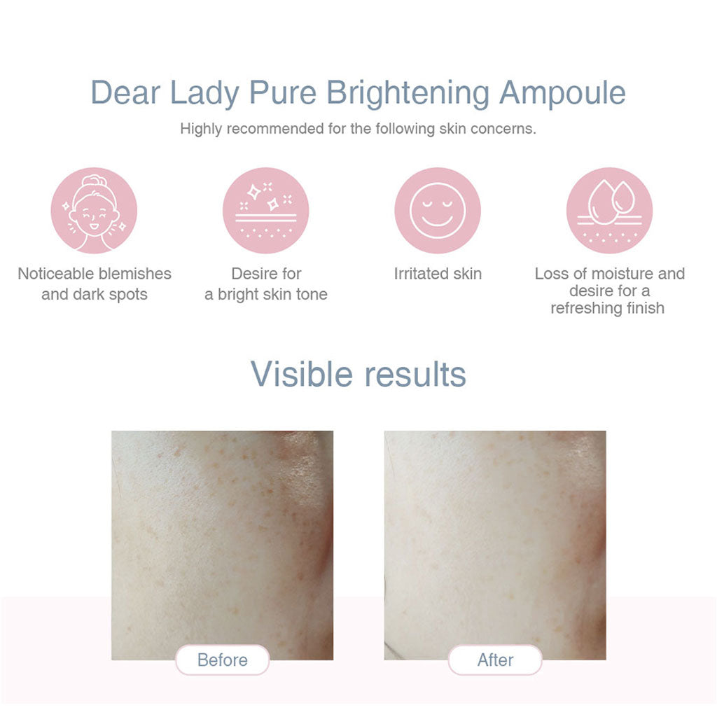 Dermamular Dear Lady Pure Brightening Ampoule 30ml - Dodoskin