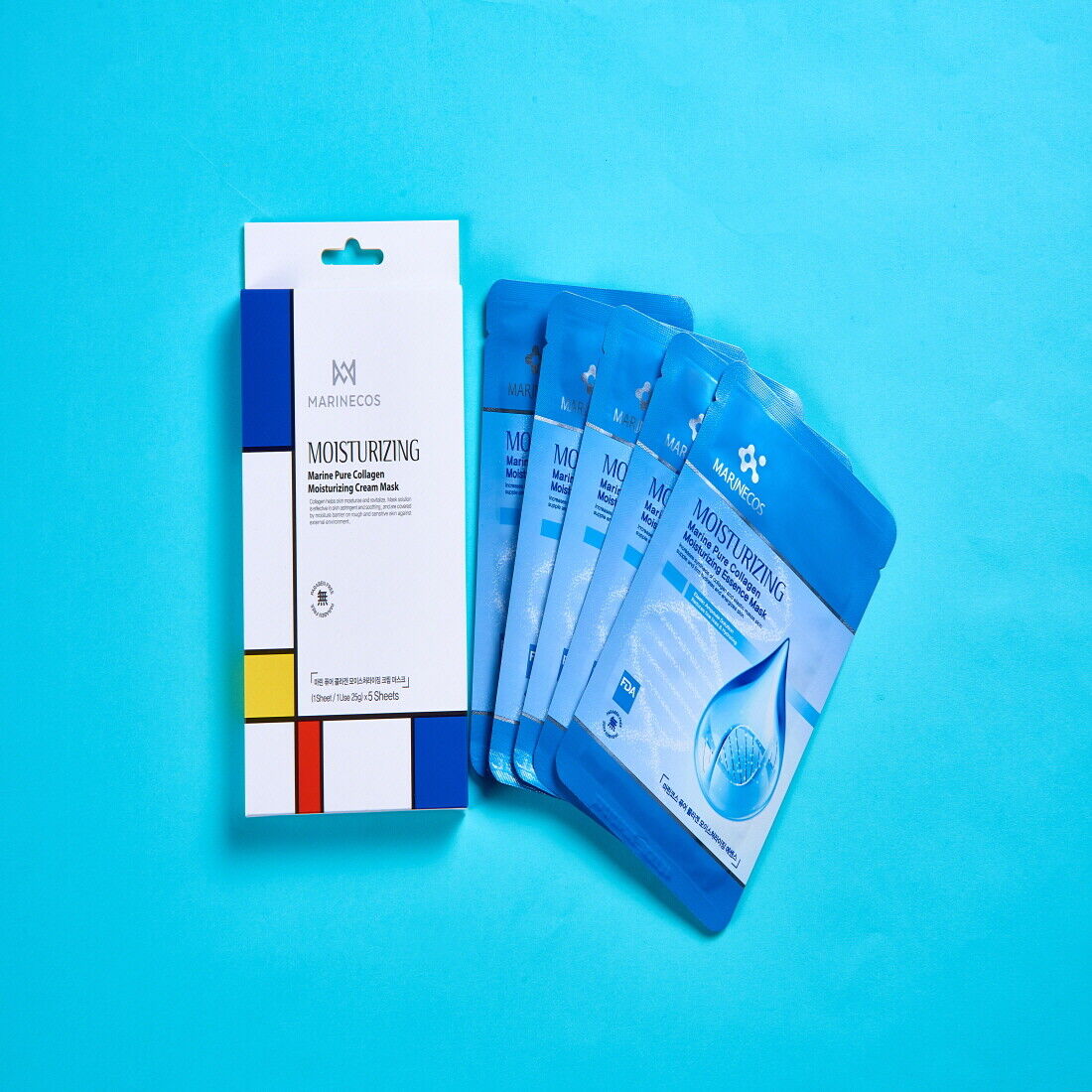 MARINECOS Marine Pure Collagen Essence Mask 25g*5ea - 4 Types - KLO