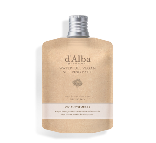 D'ALBA  Waterfull Vegan Sleeping Pack 60ml (Spout Type) - DODOSKIN