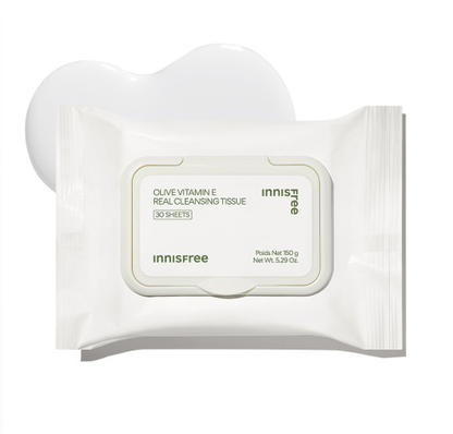 Innisfree Olive Vitamin E Real Cleansing Tissue 30sheets + 30sheets - KLO