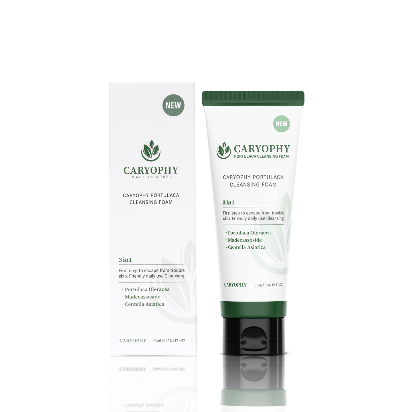 (Matthew검수) CARYOPHY Portulaca Cleansing Foam 150ml - DODOSKIN