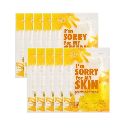 I'm Sorry for My Skin Real Calendula Revitalizing Mask 23ml * 10ea - Dodoskin