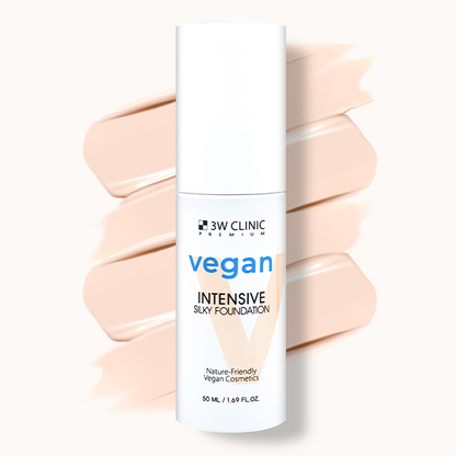 3W CLINIC Premium Vegan Intensive Silky Foundation SPF50+ PA+++ 50ml