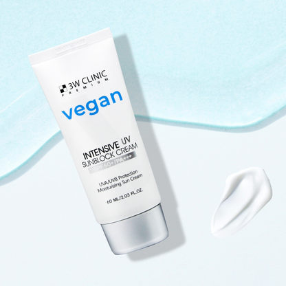 3W CLINIC Premium Vegan Intensive UV Sunblock Cream SPF50+ PA+++ 60ml