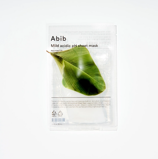 Abib Mild Acidic pH Sheet Mask 5ea #Heartleaf Fit