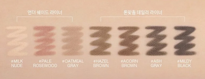 3CE Soft Mute Pencil Liner 0.1g – Soft Natural Smudge-Friendly Eye Liner