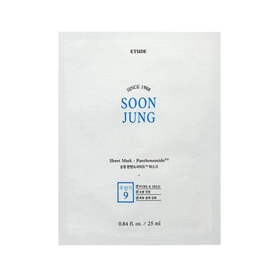 ETUDE HOUSE Soonjung Sheet Mask - Panthensoside 25ml*10ea - KLO