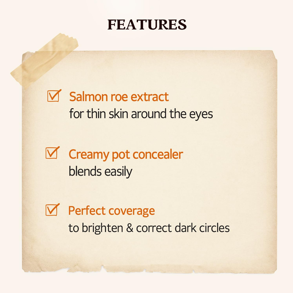 SKINFOOD Salmon Dark Circle Concealer Cream 10g - 2 Colors - KLO