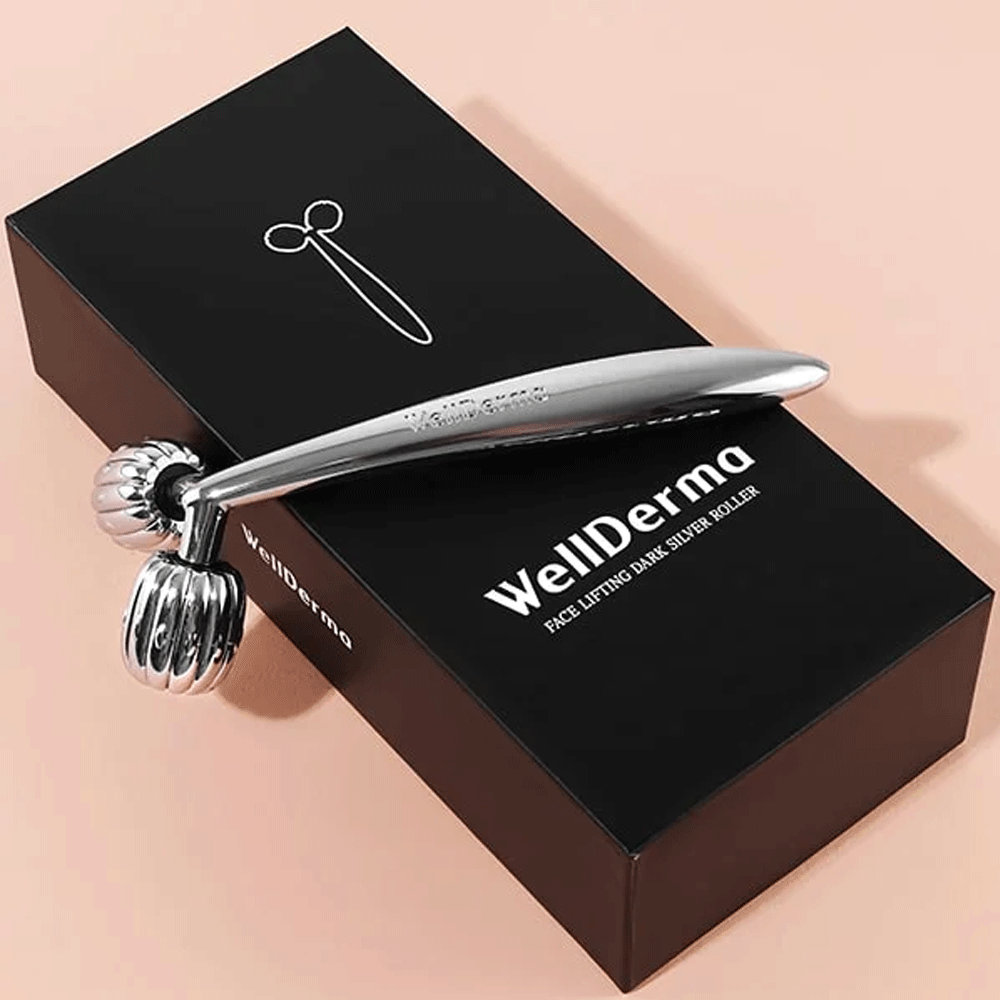 WellDerma Face Lifting Roller Dark Silver 1pcs - KLO