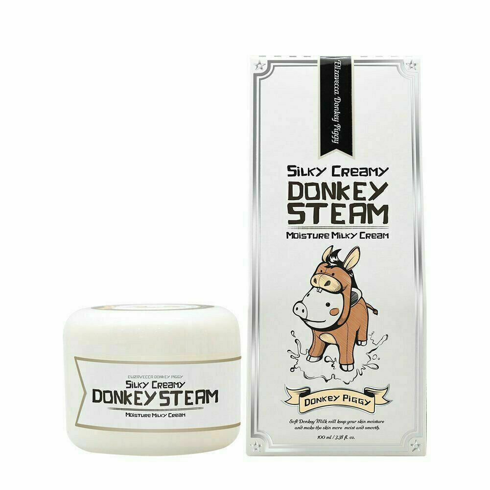 Elizavecca Silky Creamy Donkey Steam Moisture Milky Cream 100g - KLO