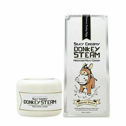 Elizavecca Silky Creamy Donkey Steam Moisture Milky Cream 100g - KLO