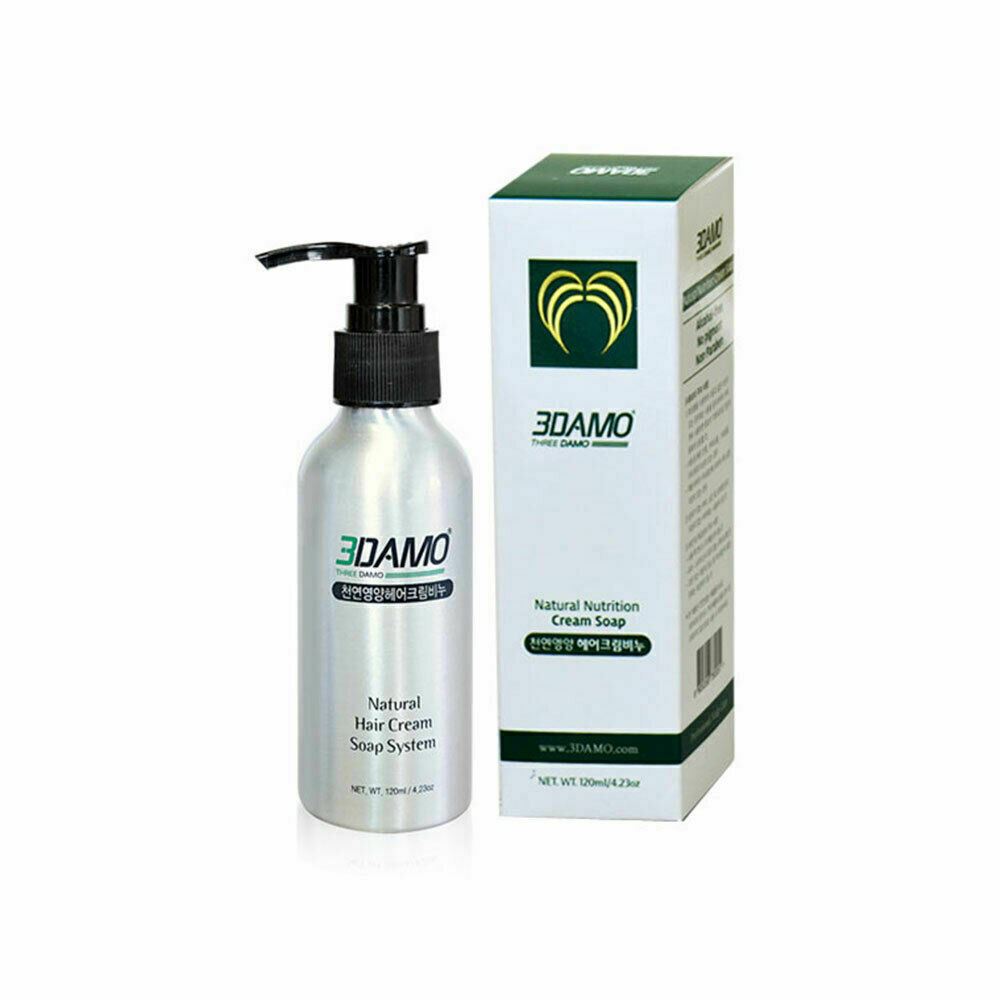 3DAMO Natural Nutrition Hair Cream Soap Scalp cleanliness and hair root strength - KLO