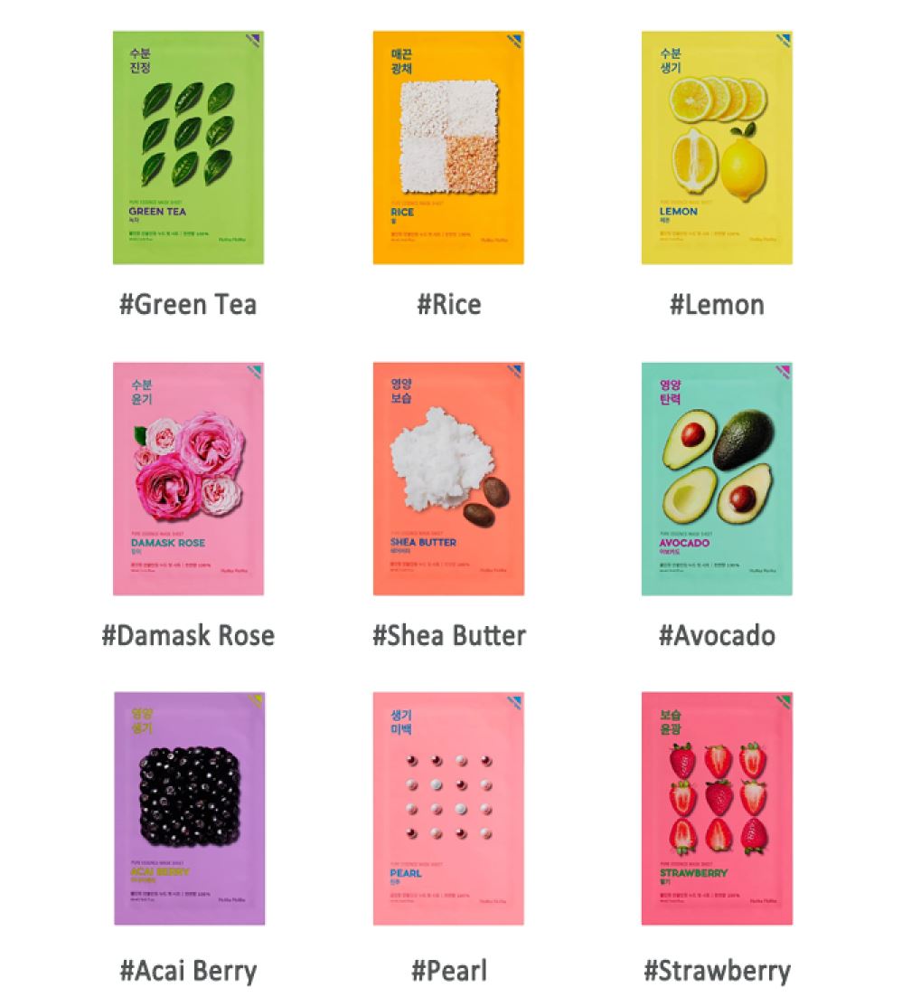 Holika Holika Pure Essence Mask 9ea Ultra Thin 20ml*9ea - Dodoskin