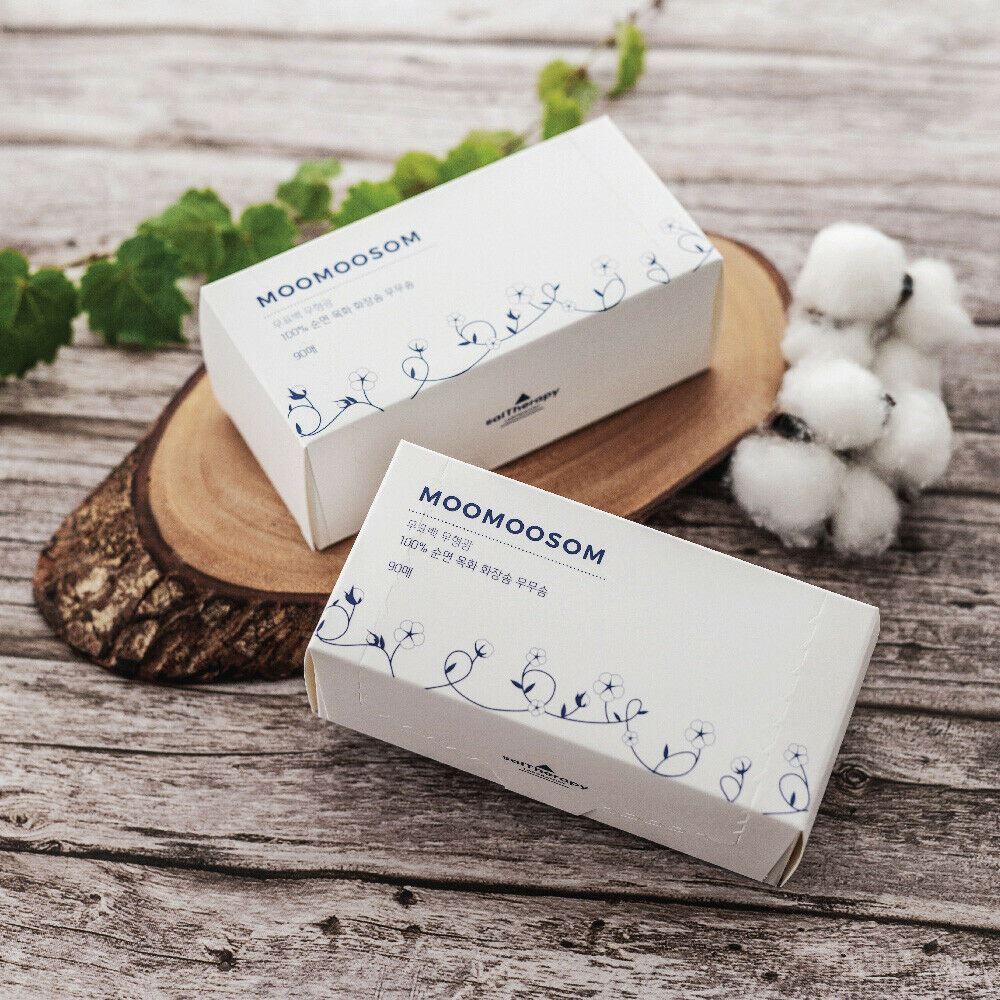 [salTherapy] Unbleached Cotton Pads for Face 90 Sheets - KLO