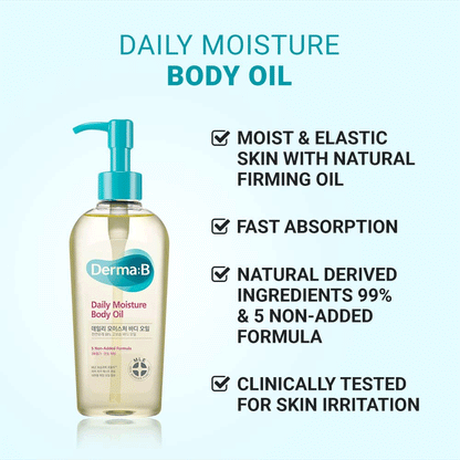 Derma-B Daily Moisture Body Oil 200ml - DODOSKIN