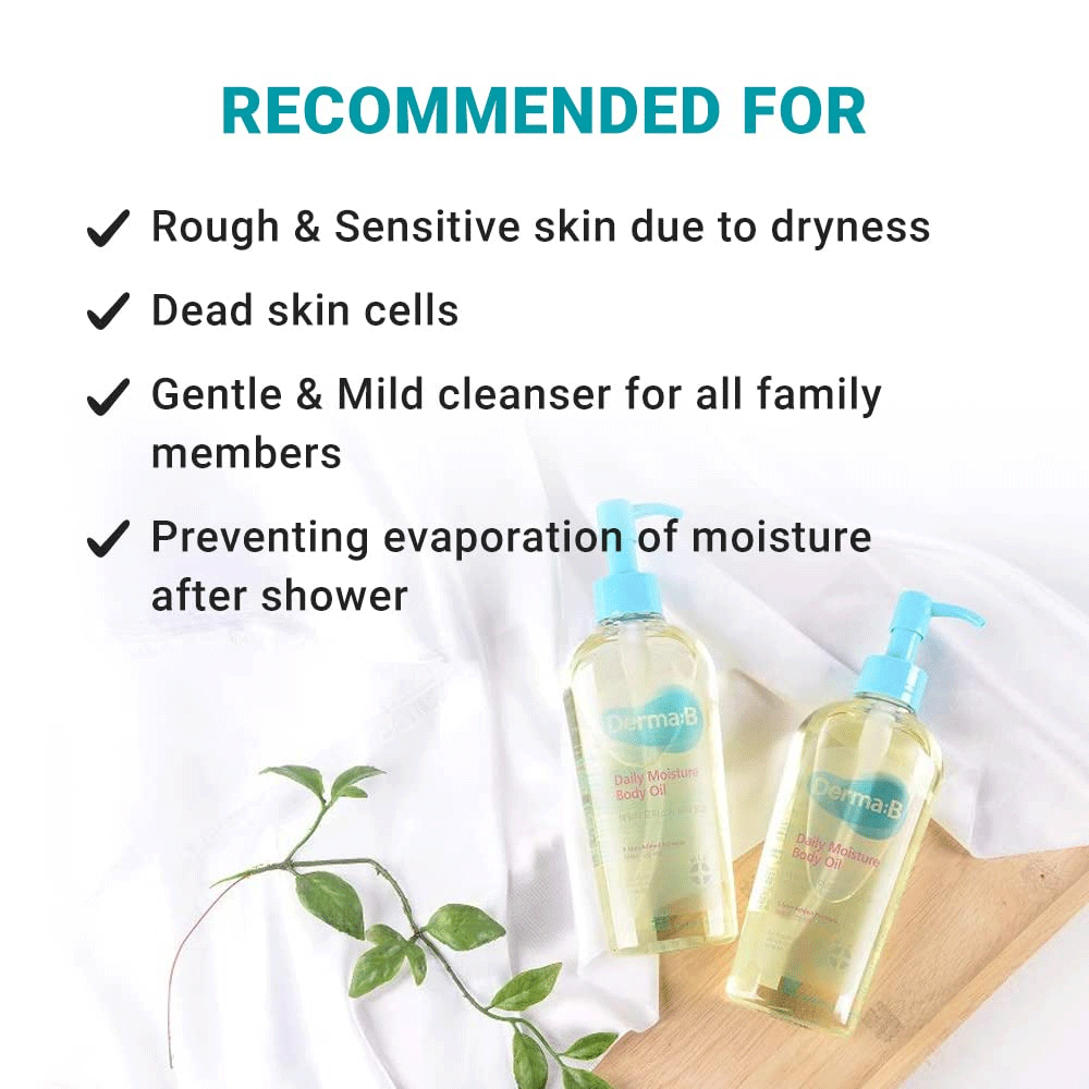 Derma-B Daily Moisture Body Oil 200ml - KLO