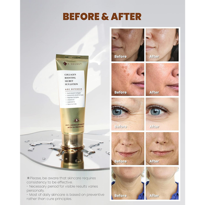 K-SECRET Collagen Boosting Secret Sun Lotion SPF 50+ PA++++ 60ml - DODOSKIN
