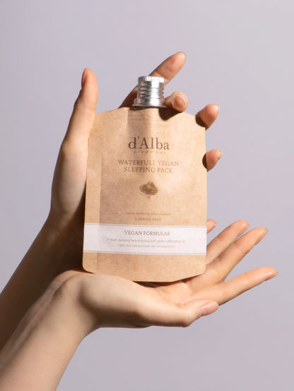 D'ALBA  Waterfull Vegan Sleeping Pack 60ml (Spout Type) - DODOSKIN