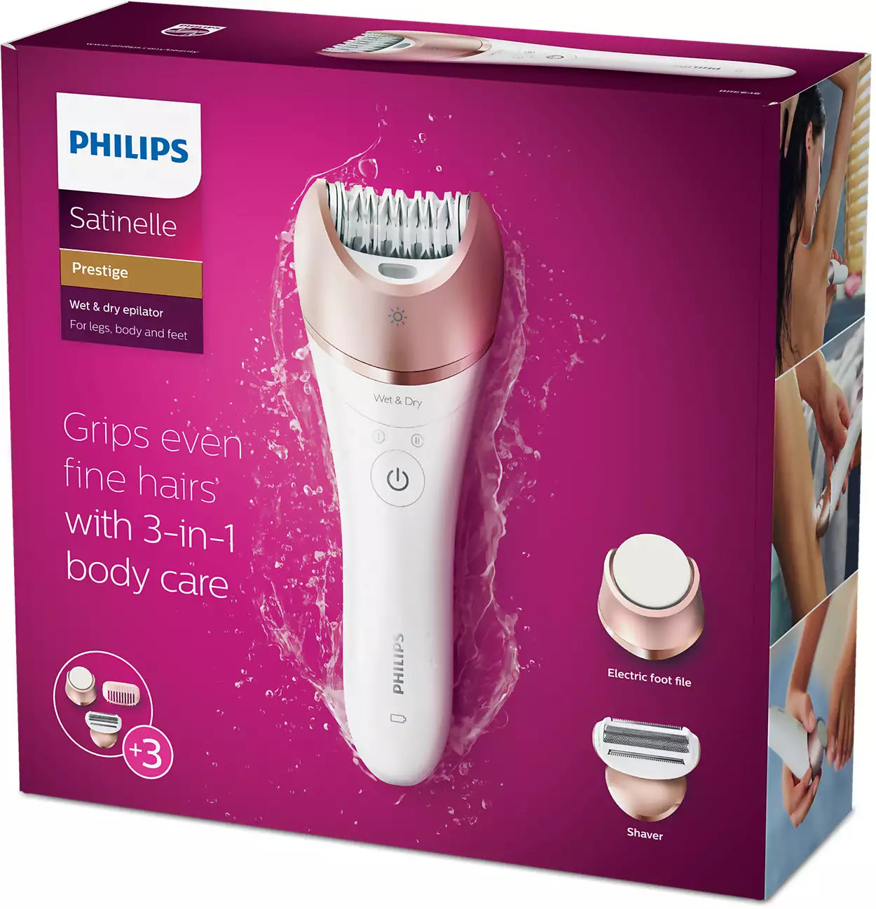 PHILIPS Satinelle Prestige Wet & Dry Epilator BRE646/00 - KLO