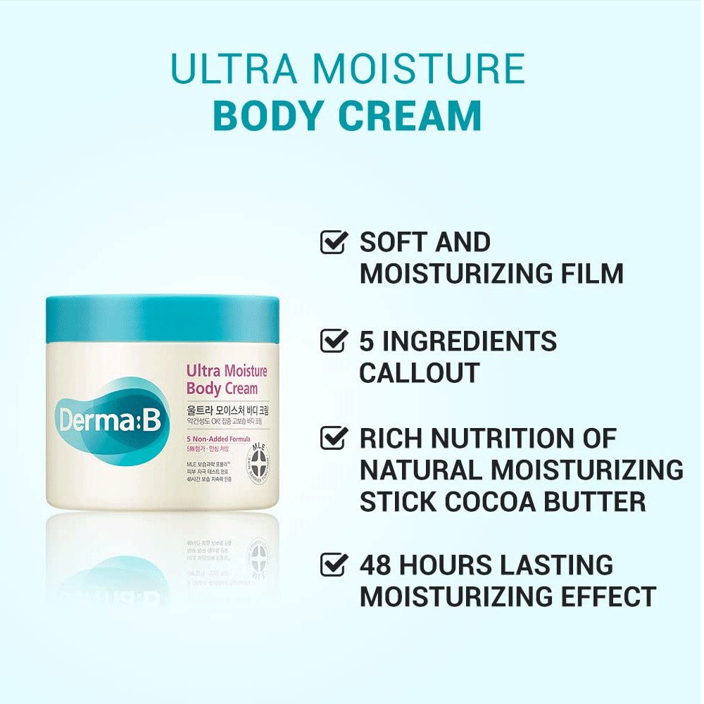 Derma-B Ultra Moisture Body Cream 430ml - DODOSKIN