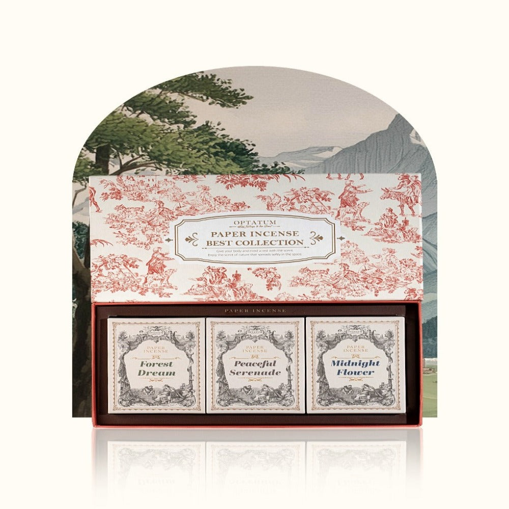 OPTATUM Village Collection Paper Incense 3-piece Gift Set