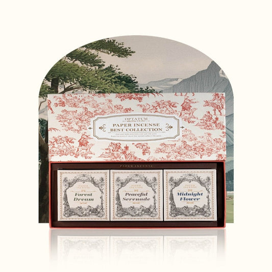 OPTATUM Village Collection Paper Incense 3-piece Gift Set