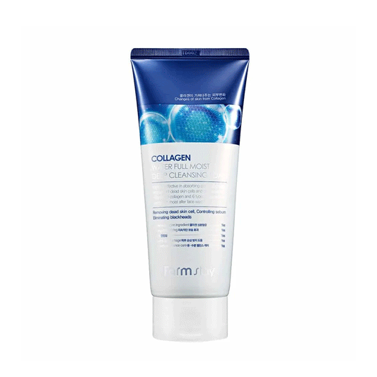 Farmstay Collagen Water Full Moist Deep Cleansing Foam 180ml - DODOSKIN