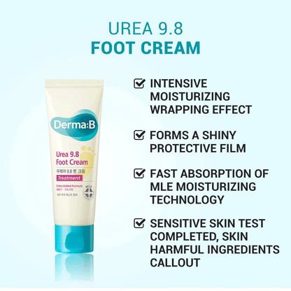Derma-B Urea 9.8 Foot Cream 80ml - KLO