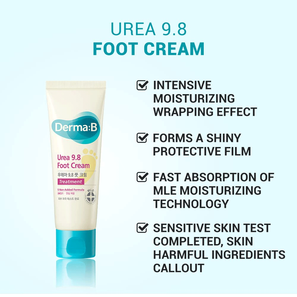 Derma-B Urea 9.8 Foot Cream 80ml - KLO