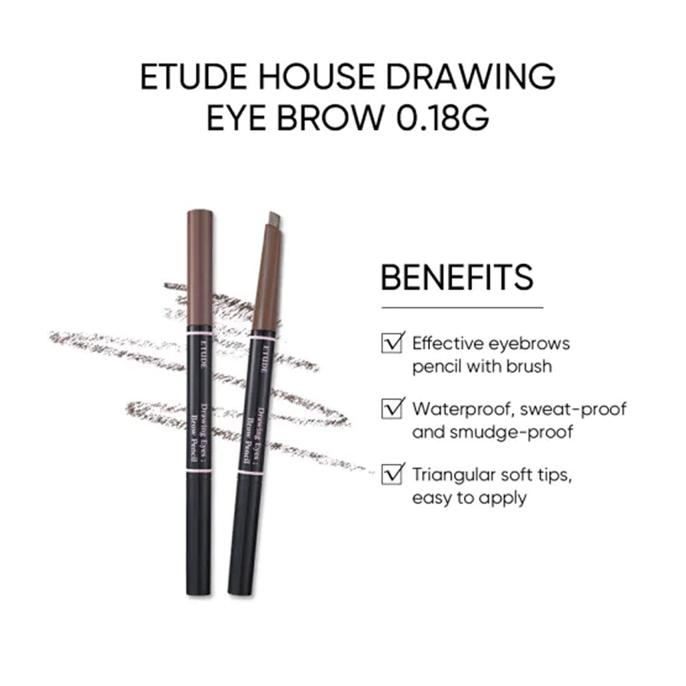 ETUDE HOUSE Drawing Eyes Brow Pencil 0.18g (3 colors) - KLO
