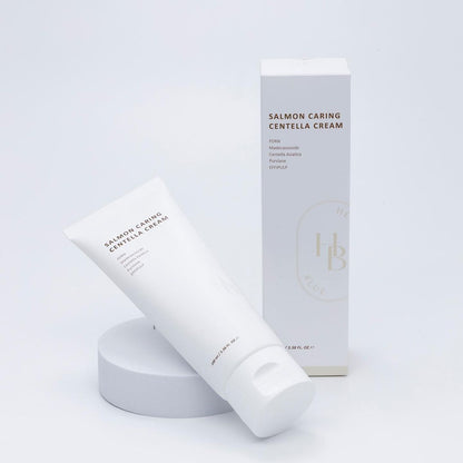 a tube of cream next to a box of cream