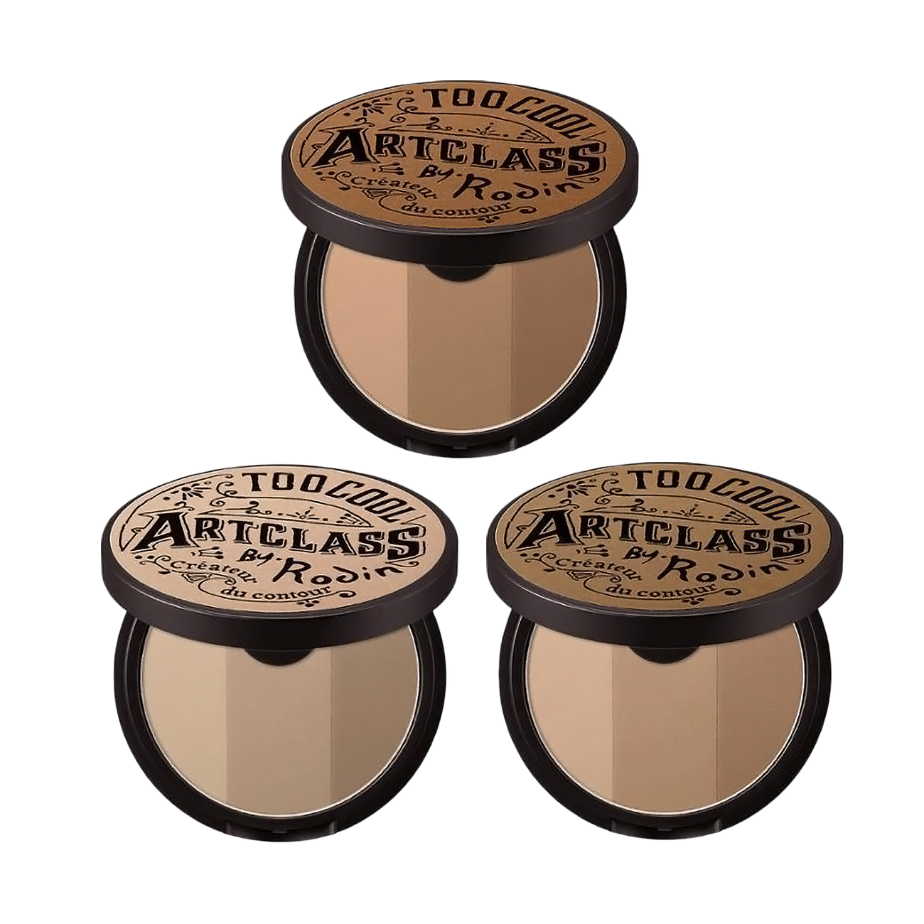 [US STOCK] Too Cool For School Art Class by Rodin 3-Color Face Shading, Contour 9.5g (3 Colors) - DODOSKIN