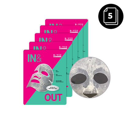 [Bivid] In&Out Facial Mask 5pcs - KLO