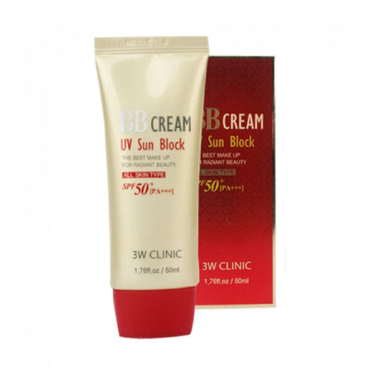 (Matt) 3W CLINIC UV Sun Block BB Cream SPF50+ PA+++ 50ml - DODOSKIN