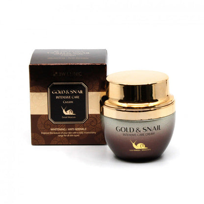 (Matt) 3W CLINIC Gold & Snail Intensive Care Cream 55g - DODOSKIN