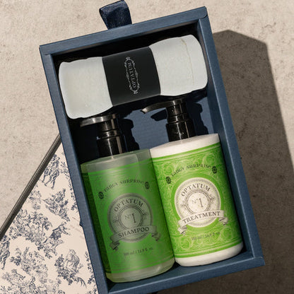 OPTATUM Village Collection scalp Care Shampoo & Treatment Gift Set (Tangi Surprise)