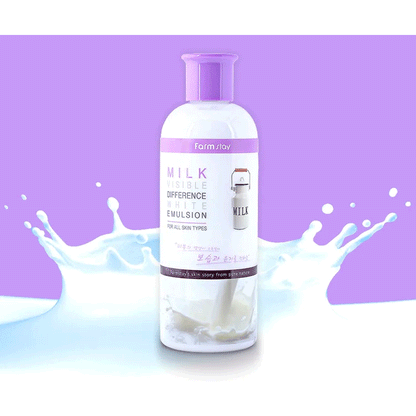 Farmstay Milk Visible Difference White Emulsion 350ml - DODOSKIN