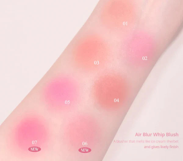 CLIO Air Blur Whip Blush (7colors) 3g - KLO