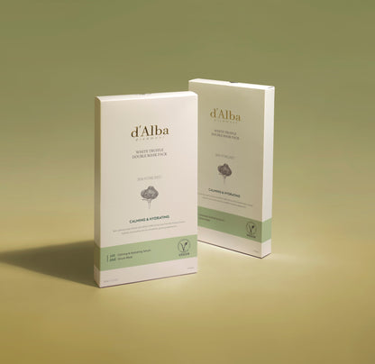 D'ALBA  White Truffle Double Mask Pack (Calming) 32.5g x 4ea - DODOSKIN